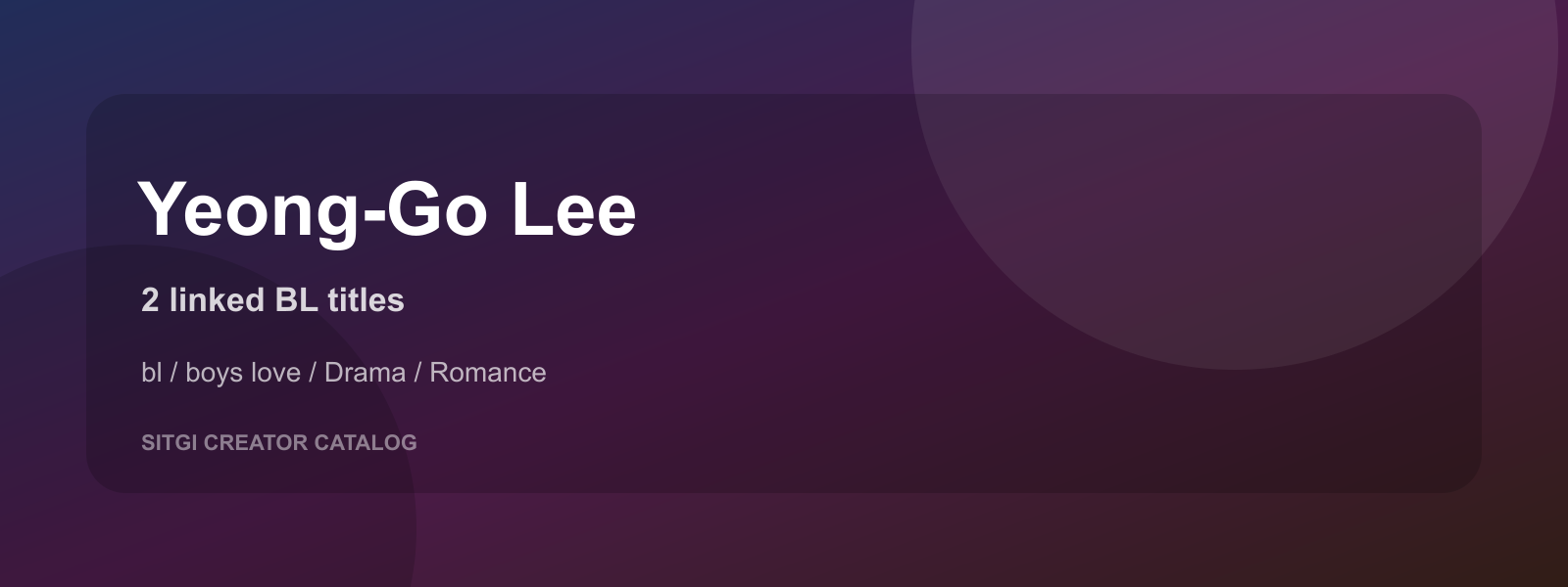 Yeong-Go Lee cover