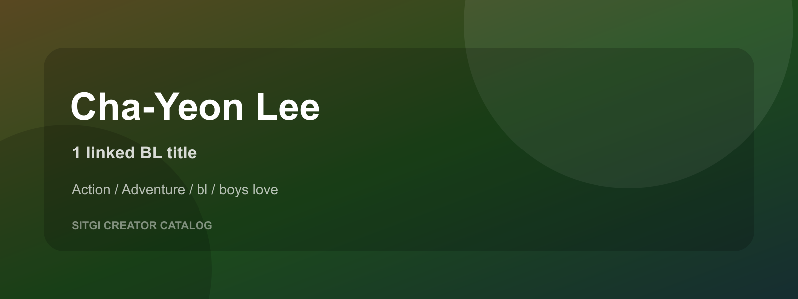 Cha-Yeon Lee cover