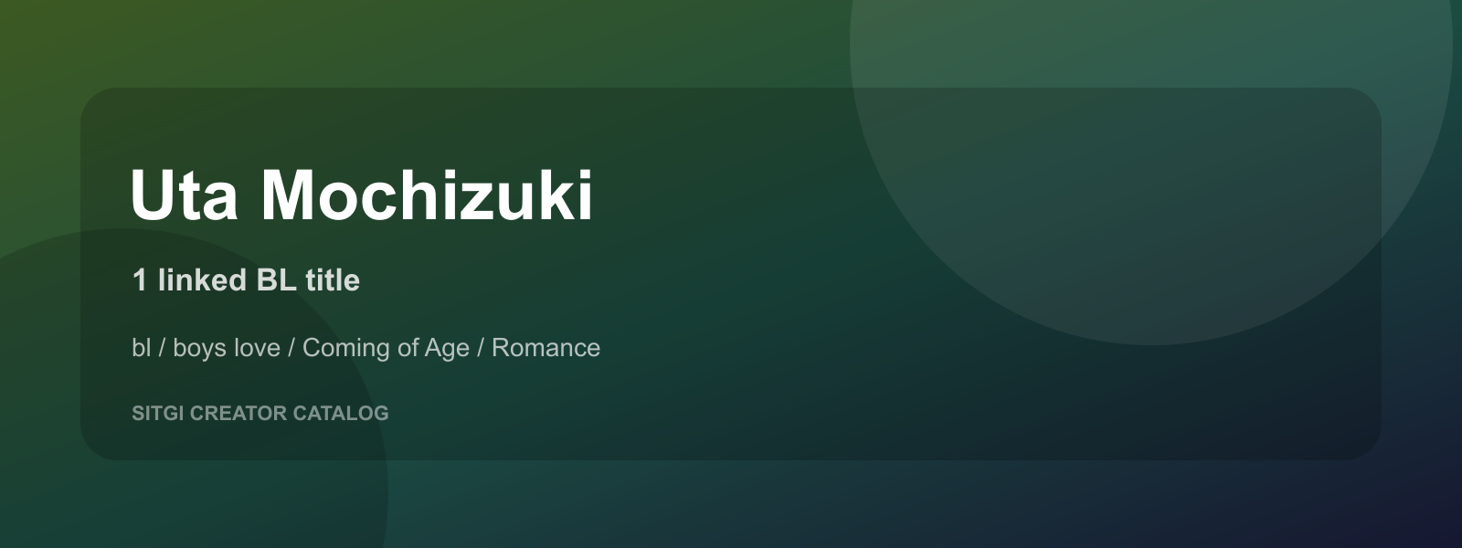 Uta Mochizuki cover